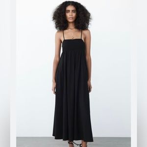 NWT - Zara Strappy Smocked sundress